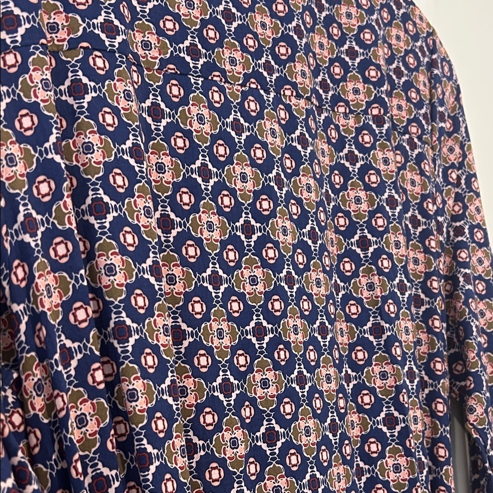 Misa Los Angeles Navy Floral Long Sleeve Dress - Picture 10 of 11